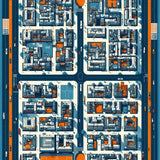 Illustrative Car Park Adventure Scene(Blue)