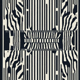 Chic Striped Rustic Aesthetic(Black)