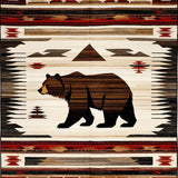 Ultra Soft Area Rug, Non Slip, Stain Resistant, Washable Area Rugs for Living Room, Bedroom, Vibrant Southwest Wildlife Aesthetic(Brown)