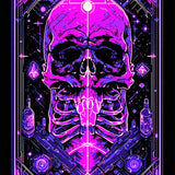 Ultra Soft Area Rug, Non Slip, Stain Resistant, Washable Area Rugs for Living Room, Bedroom, Colorful UV Reactive Elements(Purple)