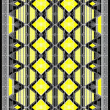 Contemporary Abstract Diamond Layout(Yellow)