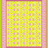 Ultra Soft Area Rug, Non Slip, Stain Resistant, Washable Area Rugs for Living Room, Bedroom, Chic Floral Design Area Grippers Infused with Modern Flair(Yellow)