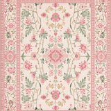 Ultra Soft Area Rug, Non Slip, Stain Resistant, Washable Area Rugs for Living Room, Bedroom, Elegant Vintage Rose Pattern(Pink)