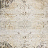 Ultra Soft Area Rug, Non Slip, Stain Resistant, Washable Area Rugs for Living Room, Bedroom, Stylish Area with Distressed Vintage Beige(Beige)