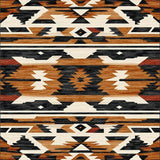 Ultra Soft Area Rug, Non Slip, Stain Resistant, Washable Area Rugs for Living Room, Bedroom, Earthy Toned Tribal Aesthetic(Brown)
