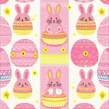 Ultra Soft Area Rug, Non Slip, Stain Resistant, Washable Area Rugs for Living Room, Bedroom, Vibrant Pastel Egg Decorative Motif(Pink)