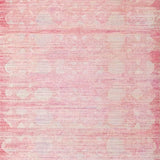 Ultra Soft Area Rug, Non Slip, Stain Resistant, Washable Area Rugs for Living Room, Bedroom, Whimsical Ribbon Knot Rug with Loop Accents and Scallop Pattern(Pink)