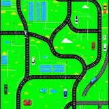 Lively City Map Aesthetic(Green)