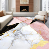 Modern Black Marble Swirl(White)