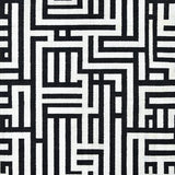 Ultra Soft Area Rug, Non Slip, Stain Resistant, Washable Area Rugs for Living Room, Bedroom, Contemporary Striped Area Rug Black and White Linear Design(Black)