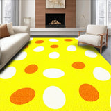 Ultra Soft Area Rug, Non Slip, Stain Resistant, Washable Area Rugs for Living Room, Bedroom, Youthful Modern Geometric Motif(Yellow)