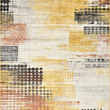 Ultra Soft Area Rug, Non Slip, Stain Resistant, Washable Area Rugs for Living Room, Bedroom, Abstract Animal Inspired for Girl Room(Gold)