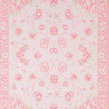 Ultra Soft Area Rug, Non Slip, Stain Resistant, Washable Area Rugs for Living Room, Bedroom, Vibrant Pink Floral Motif(Pink)