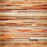 Ultra Soft Area Rug, Non Slip, Stain Resistant, Washable Area Rugs for Living Room, Bedroom, Cozy Earthy Geometric Pattern(Orange)