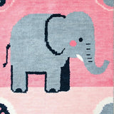 Charming Whimsical Elephant Artwork(Pink)