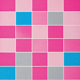 Ultra Soft Area Rug, Non Slip, Stain Resistant, Washable Area Rugs for Living Room, Bedroom, Vibrant Pastel Game Tile Visuals(Pink)