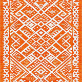 Ultra Soft Area Rug, Non Slip, Stain Resistant, Washable Area Rugs for Living Room, Bedroom, Stylish Abstract Orange Arrangement(Orange)