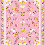 Ultra Soft Area Rug, Non Slip, Stain Resistant, Washable Area Rugs for Living Room, Bedroom, Trendy Warm Colorful Imagery(Pink)
