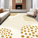 Ultra Soft Area Rug, Non Slip, Stain Resistant, Washable Area Rugs for Living Room, Bedroom, Abstract Animal Inspired Runner with Beige Spots(Beige)