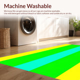 Ultra Soft Area Rug, Non Slip, Stain Resistant, Washable Area Rugs for Living Room, Bedroom, Contemporary Color Pop Design(Yellow)