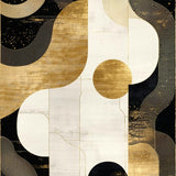 Ultra Soft Area Rug, Non Slip, Stain Resistant, Washable Area Rugs for Living Room, Bedroom, Vibrant Urban Edge Graphic Elements(Gold)