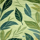 Ultra Soft Area Rug, Non Slip, Stain Resistant, Washable Area Rugs for Living Room, Bedroom, Charming Groovy Green Floral Aesthetic(Green)