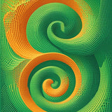 Dynamic Optical Art(Green)
