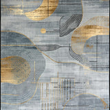 Chic Geometric Layered Effect(Gray)