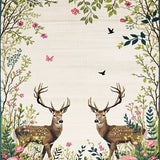 Dynamic Deer Print Fusion(Beige)
