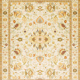 Ultra Soft Area Rug, Non Slip, Stain Resistant, Washable Area Rugs for Living Room, Bedroom, Elegant Earthy Floral Motif(Beige)