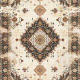 Chic Transitional Floral Border Style(Beige)