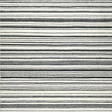 Contemporary Narrow and Wide Stripe with Crisp Black White Banding(Beige)