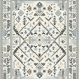 Vibrant Cream Trellis Design(Gray)