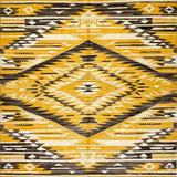 Ultra Soft Area Rug, Non Slip, Stain Resistant, Washable Area Rugs for Living Room, Bedroom, Sophisticated Geometric Trellis Style(Yellow)