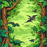 Fun Dinosaur Expedition Color Palette(Green)