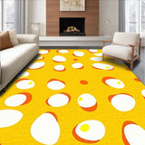 Ultra Soft Area Rug, Non Slip, Stain Resistant, Washable Area Rugs for Living Room, Bedroom, Artful Dynamic Shape Arrangement(Yellow)