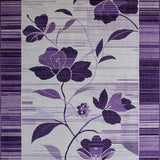 Ultra Soft Area Rug, Non Slip, Stain Resistant, Washable Area Rugs for Living Room, Bedroom, Elegant Modern Abstract Palette(Purple)