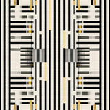 Ultra Soft Area Rug, Non Slip, Stain Resistant, Washable Area Rugs for Living Room, Bedroom, Modern Contrast Layered Stripe Rug Featuring Alternating Black and White Bands(Black)