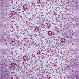 Ultra Soft Area Rug, Non Slip, Stain Resistant, Washable Area Rugs for Living Room, Bedroom, Charming Purple Floral Elegance(Purple)
