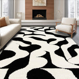 Ultra Soft Area Rug, Non Slip, Stain Resistant, Washable Area Rugs for Living Room, Bedroom, Geometric Contemporary Bedroom Area Rug High Traffic Safe(Beige)