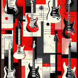 Dynamic Electric Guitar Visuals(Red)