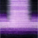 Ultra Soft Area Rug, Non Slip, Stain Resistant, Washable Area Rugs for Living Room, Bedroom, Dynamic Color-Shifted Geometric Motif(Purple)