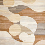 Ultra Soft Area Rug, Non Slip, Stain Resistant, Washable Area Rugs for Living Room, Bedroom, Serene Monochrome Artistic Flair(Beige)