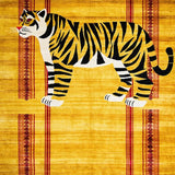 Ultra Soft Area Rug, Non Slip, Stain Resistant, Washable Area Rugs for Living Room, Bedroom, Luxurious Bold Tiger Aesthetic(Yellow)