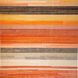 Ultra Soft Area Rug, Non Slip, Stain Resistant, Washable Area Rugs for Living Room, Bedroom, Striking Modern Lattice Motif(Orange)