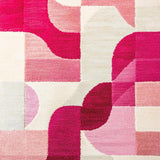 Ultra Soft Area Rug, Non Slip, Stain Resistant, Washable Area Rugs for Living Room, Bedroom, Abstract Geometric Living Room Multicolor Faded Rug(Pink)
