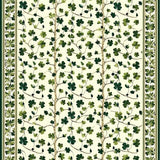 Delicate Green Leafy Print Style(Beige)