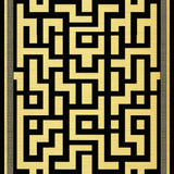 Stylish Greek Key Patterned Aesthetic(Gold)