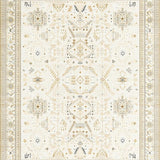 Ultra Soft Area Rug, Non Slip, Stain Resistant, Washable Area Rugs for Living Room, Bedroom, Transitional Neutral Textured Layers(Beige)