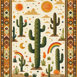 Charming Colorful Botanical Scene(Beige)